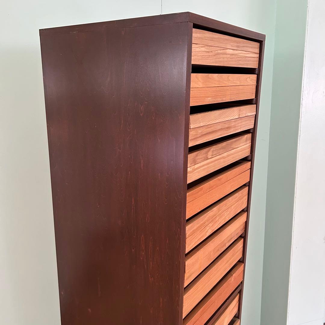 【希少・特大】 標本棚 標本箱 17杯