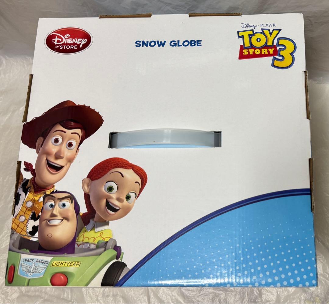 ディズニーストア トイストーリー3 オルゴール付きスノーグローブ
