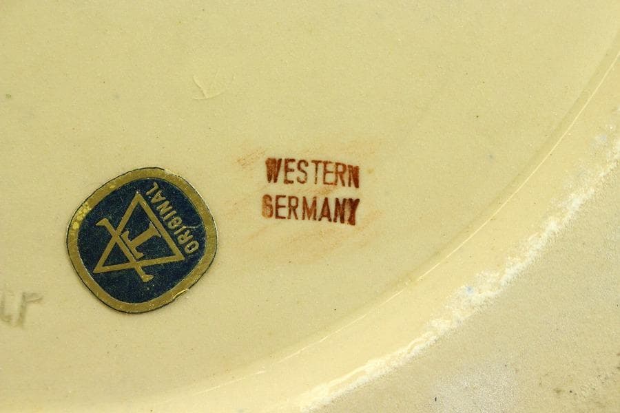 陶器製 特大 ビアカップ 蓋付 高55cm(ZE595)