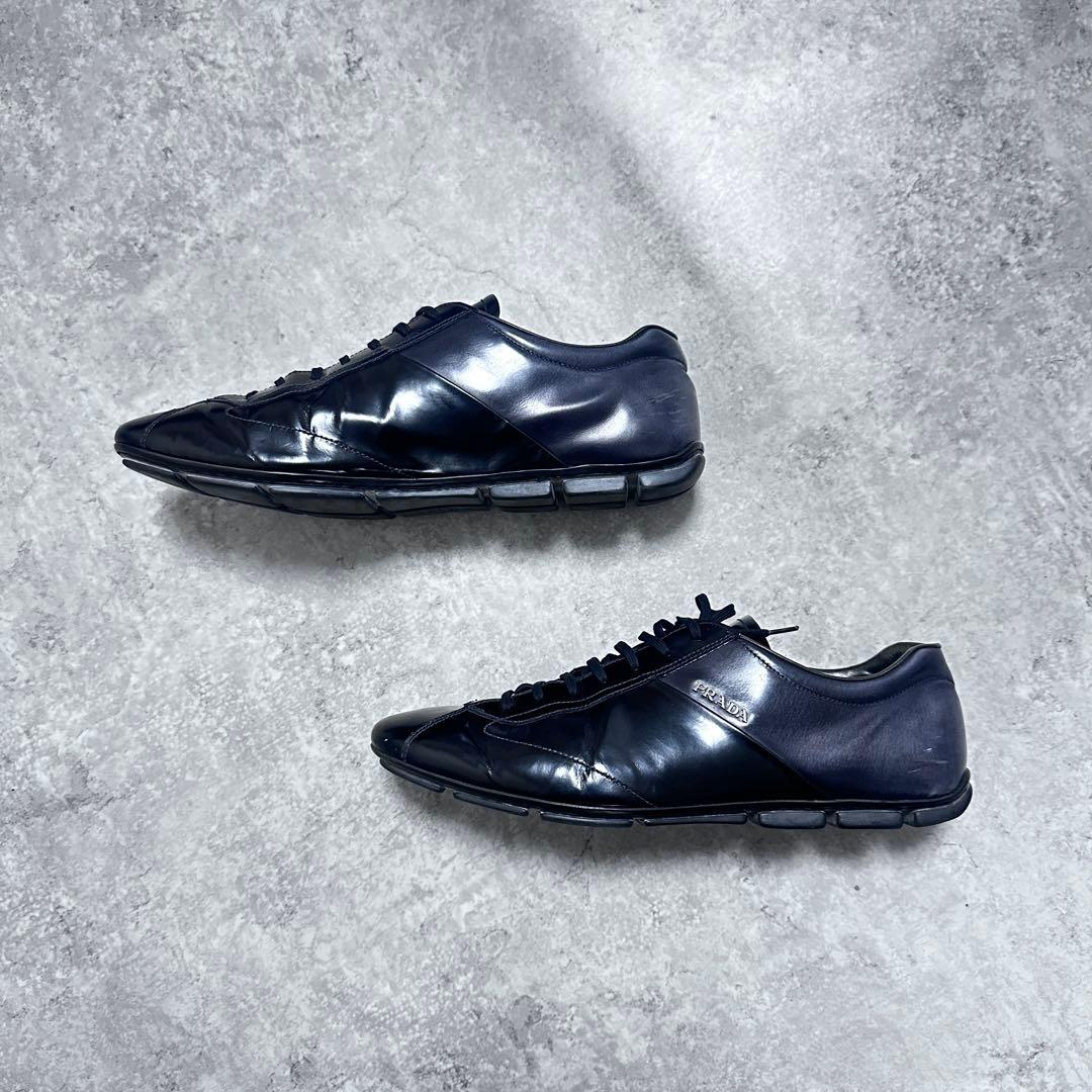 靴 00s PRADA archive leather driving shoes