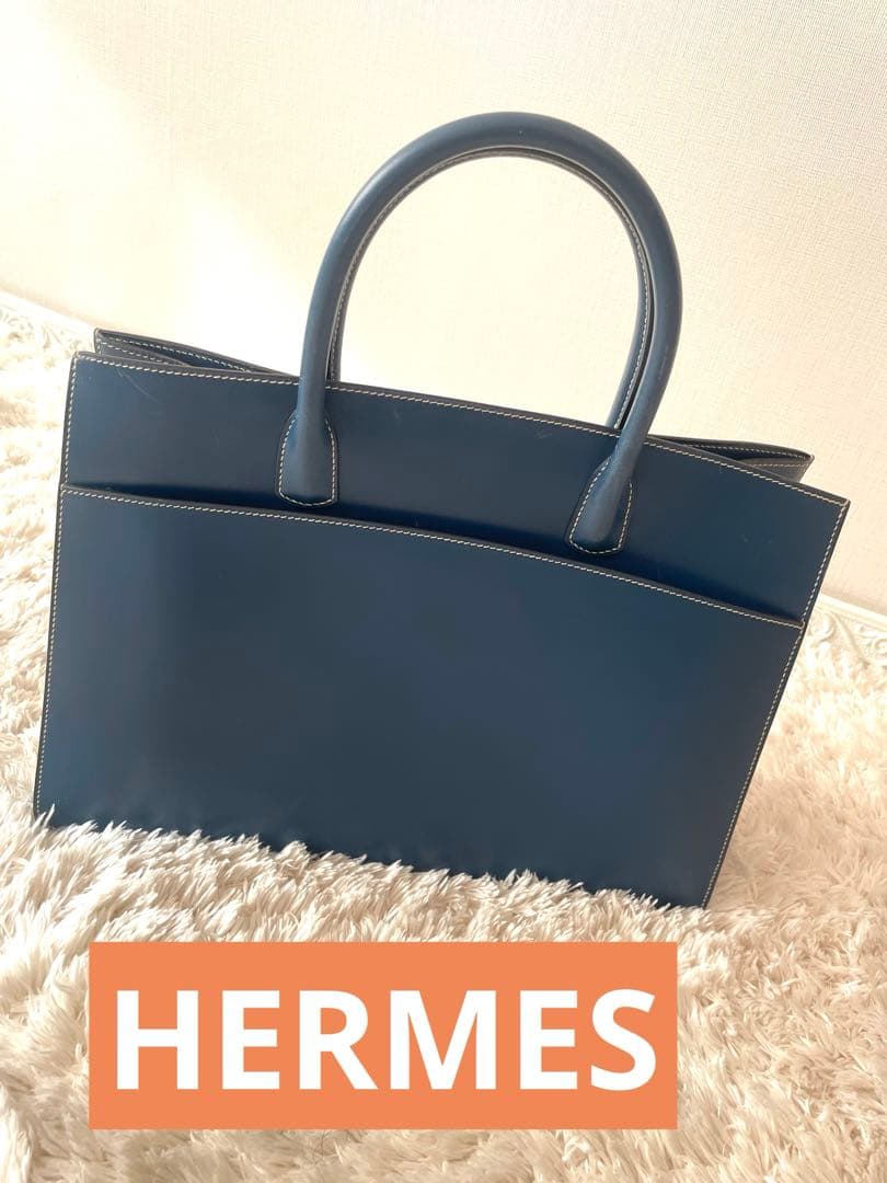 HERMES エルメス　ホワイトバスＧＭ　ビジネスバッグ
