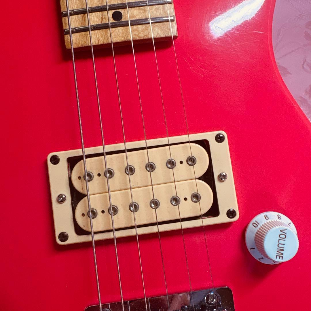 改造！ミニピンク エレキギター ハムバッカー搭載！