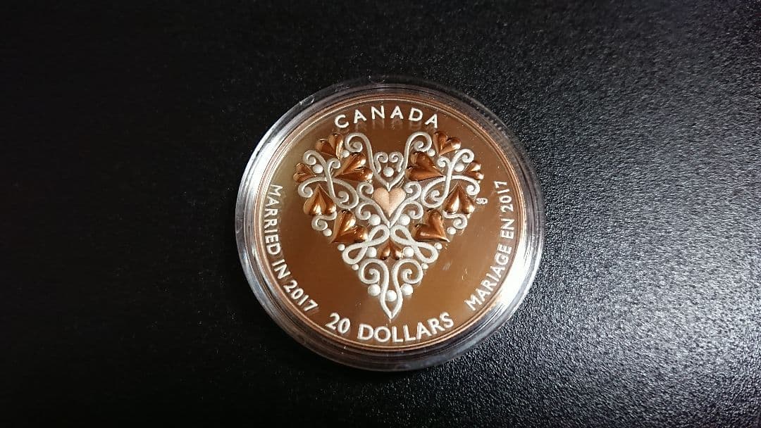 ち*ー様 マリアージュ・ハートフル (シルバープルーフ) ローズゴールド