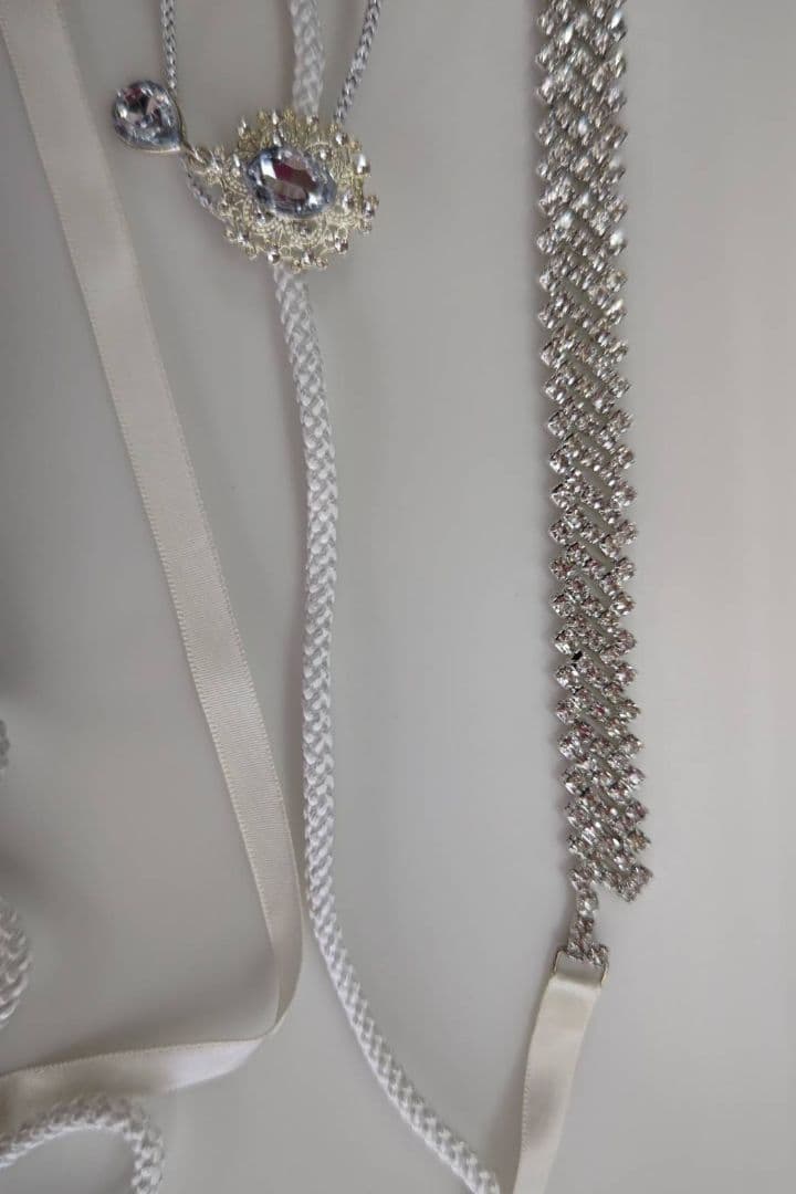 スワロ銀通し紋意匠　振袖セット