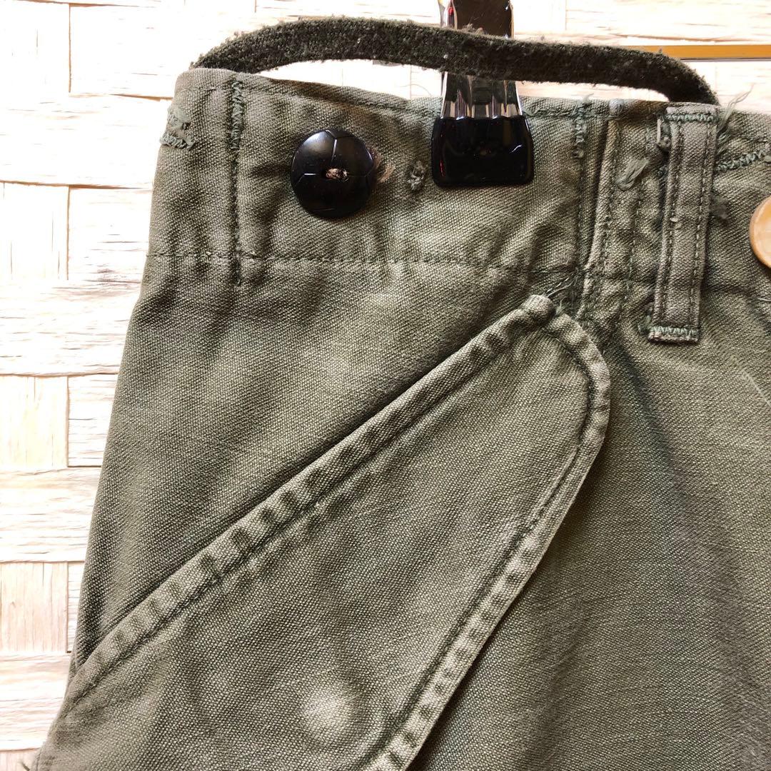 た82● 60年代ヴィンテージ USアーミー ジャングルファティーグパンツ
