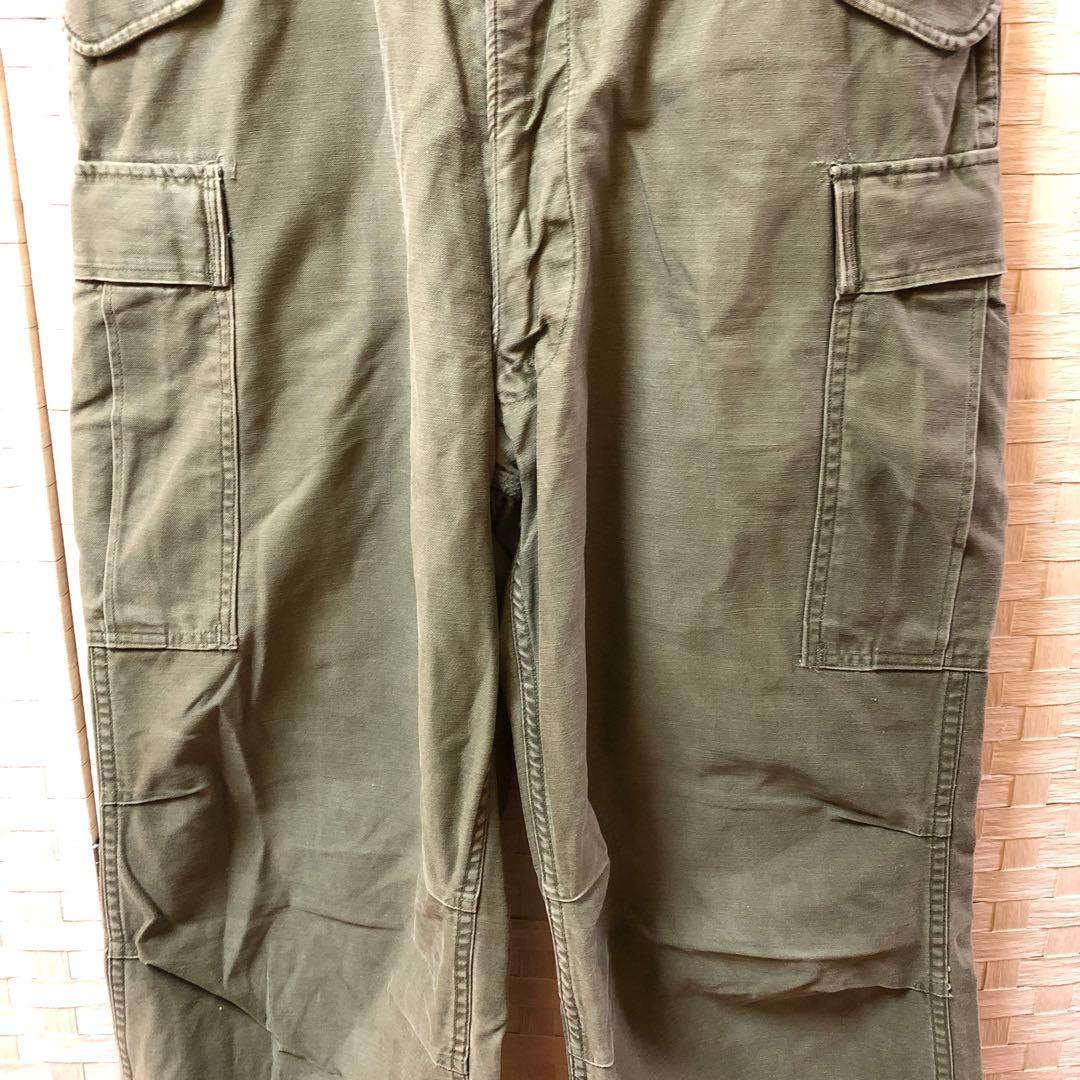 た82● 60年代ヴィンテージ USアーミー ジャングルファティーグパンツ