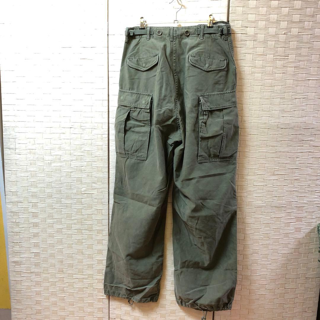 た82● 60年代ヴィンテージ USアーミー ジャングルファティーグパンツ