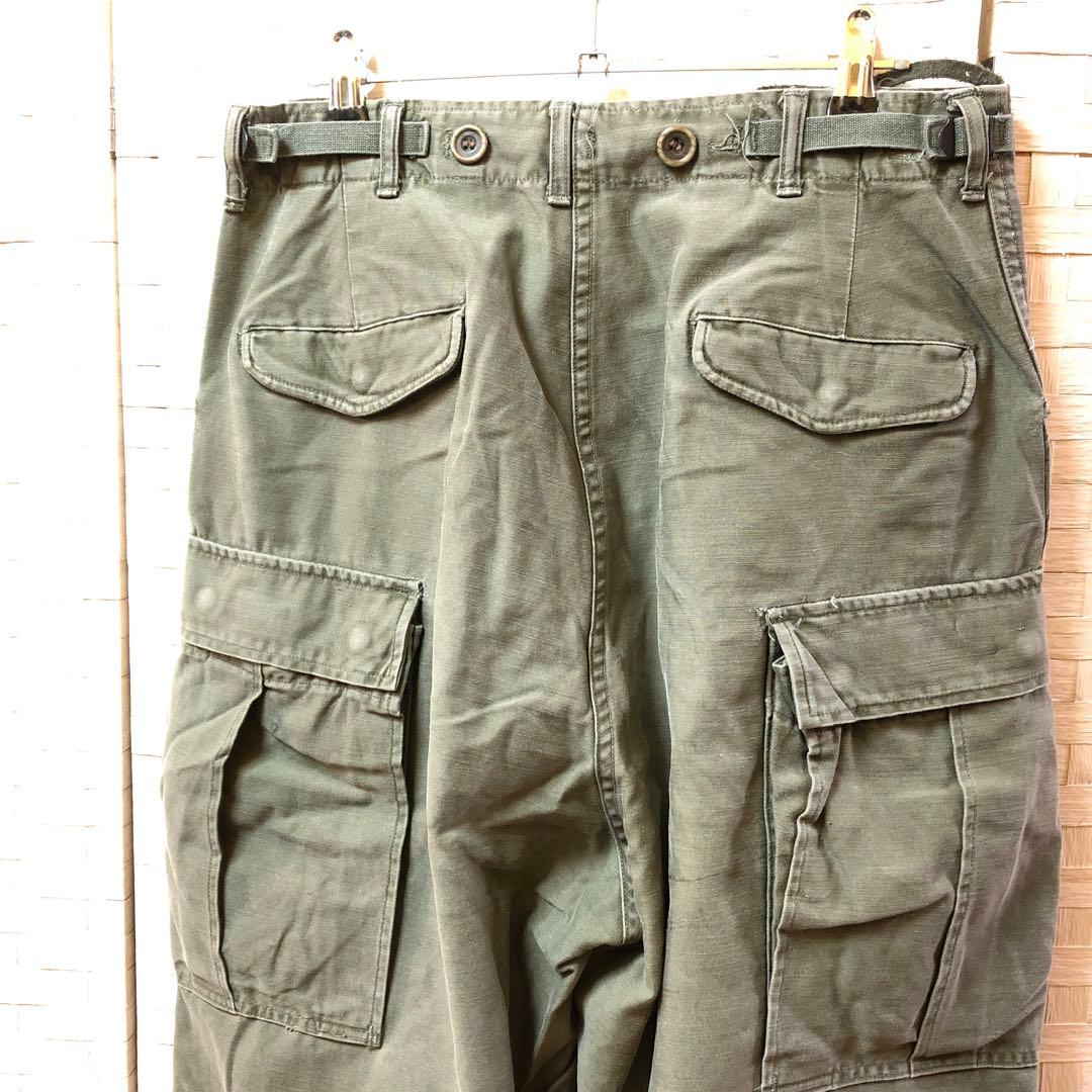 た82● 60年代ヴィンテージ USアーミー ジャングルファティーグパンツ