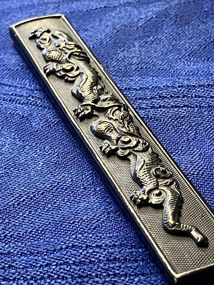 小柄　日本刀　刀　骨董品　時代　龍図　桐箱