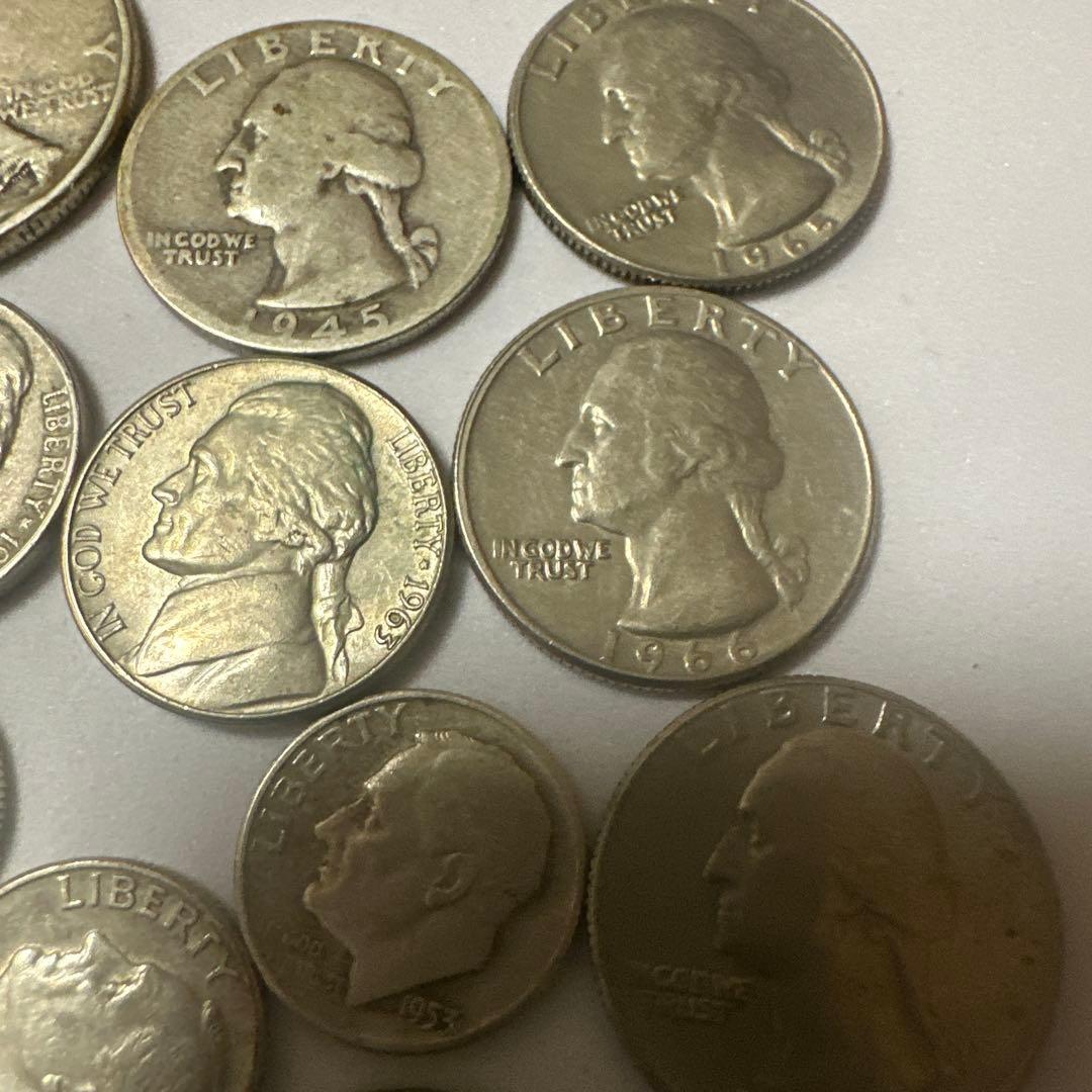 アメリカ　硬貨　旧硬貨