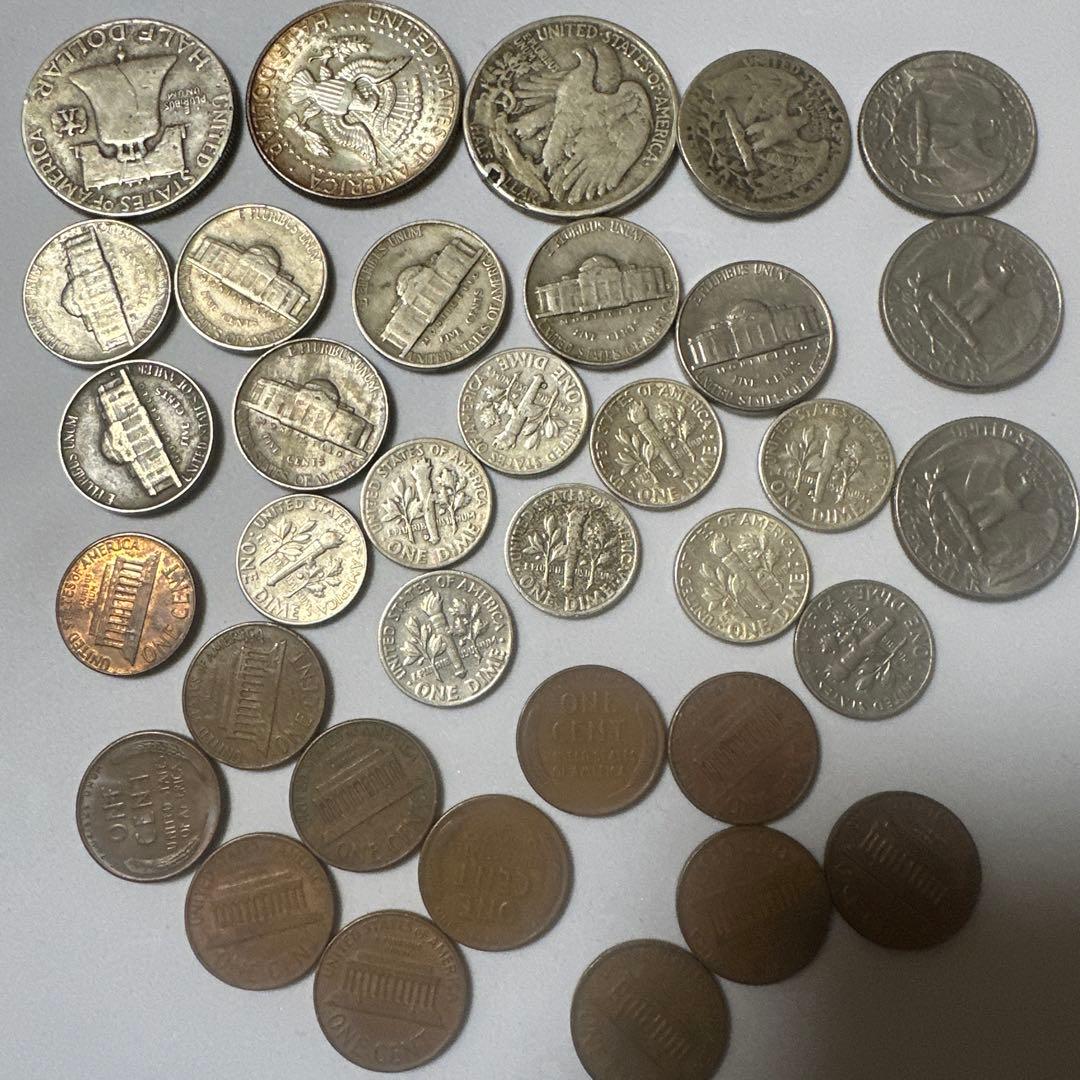 アメリカ　硬貨　旧硬貨