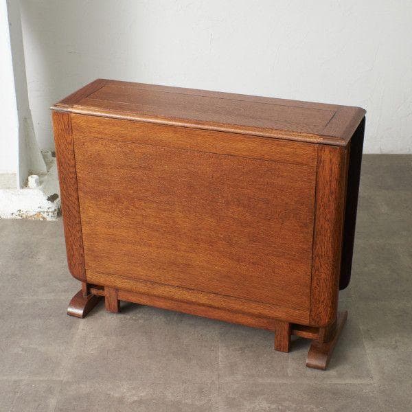 無辜86734★アンティーク 木彫刻 ゲートレッグ テーブル