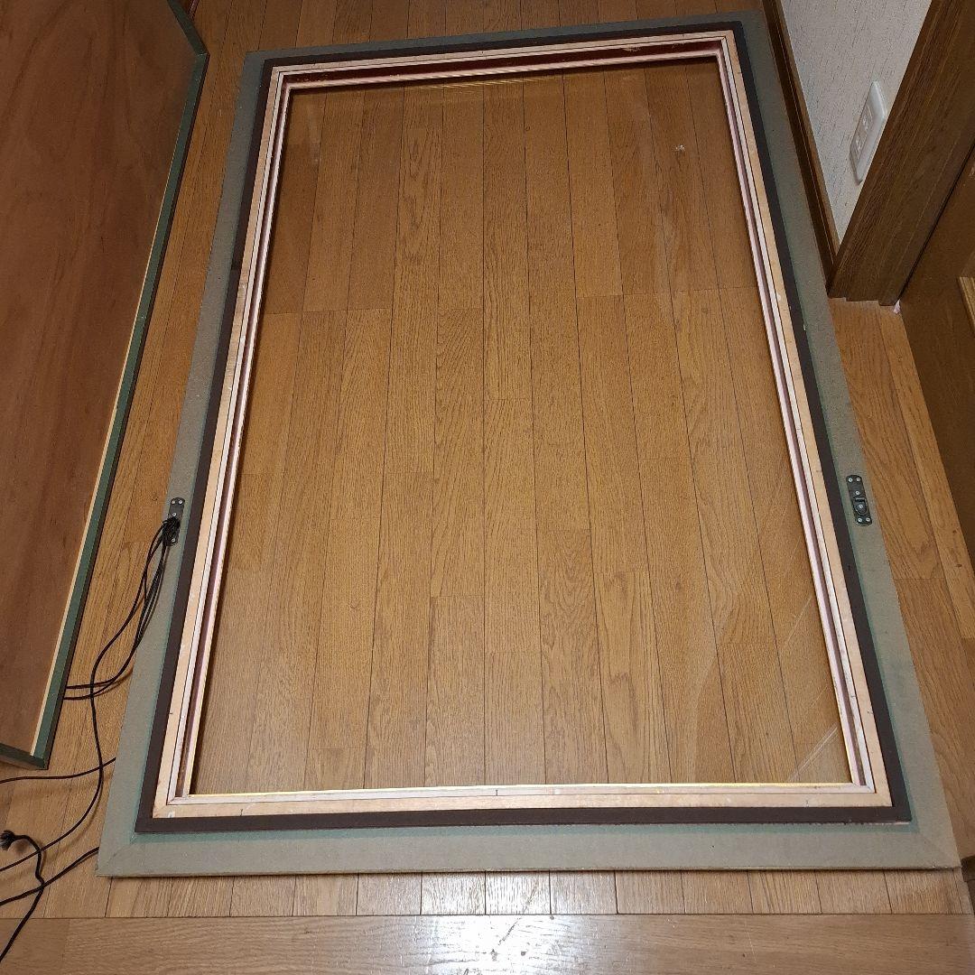 ゴールド木製油彩額大きめアンティーク調外148×98×7内138×87×2箱あり