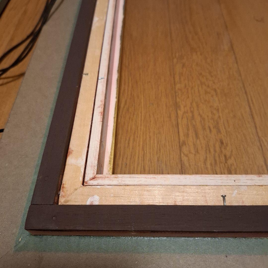 ゴールド木製油彩額大きめアンティーク調外148×98×7内138×87×2箱あり