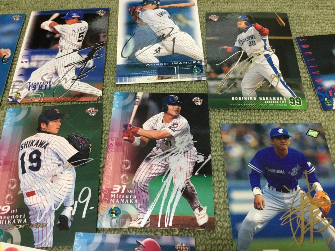 プロ野球　選手サインカード　大量セット