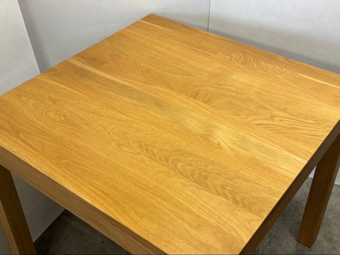 ☆MUJI 無印良品 80cm オーク ダイニングテーブル 無垢材