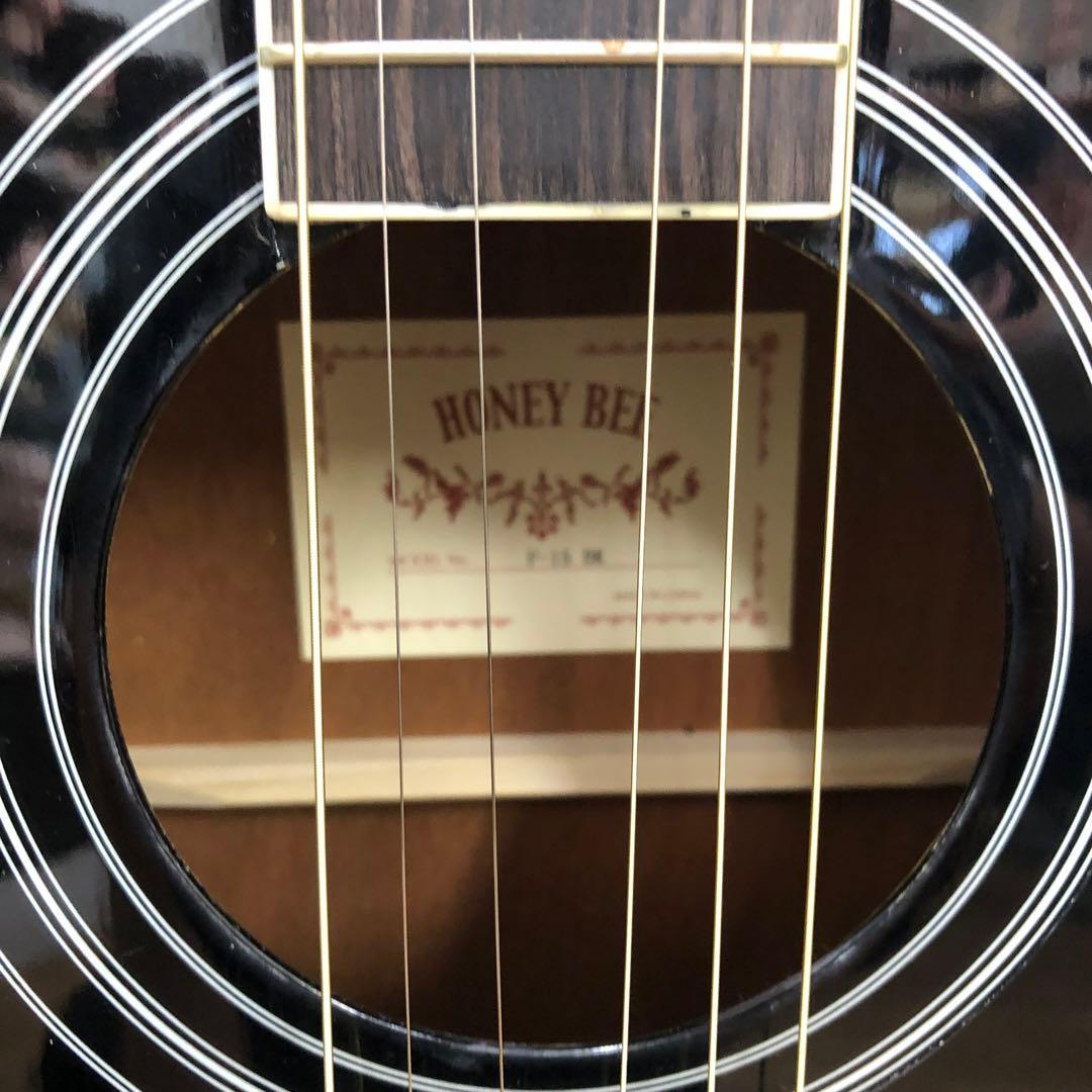 HONEY BEE アコースティックギター ブラック 保管カバー付