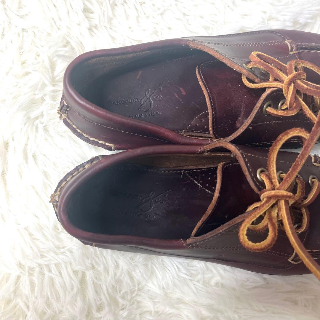 【美品】 USA製 ランコート デッキシューズ 26.0cm モカシン 本革