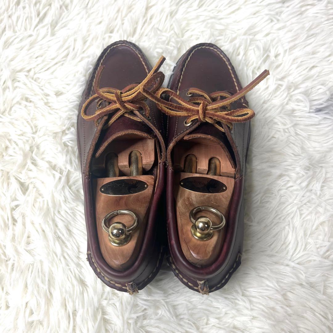 【美品】 USA製 ランコート デッキシューズ 26.0cm モカシン 本革