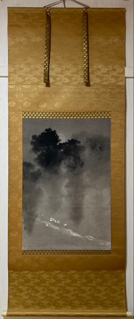 複製／横山大観 ［月に白鷺図］ボストン美術館東洋部創立百周年記念 限定 復刻 ！