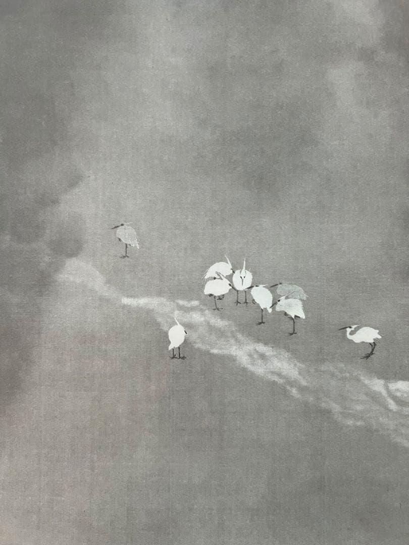 複製／横山大観 ［月に白鷺図］ボストン美術館東洋部創立百周年記念 限定 復刻 ！