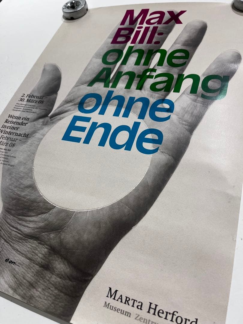 Max Bill マックス・ビル　2008年ヴィンテージポスター