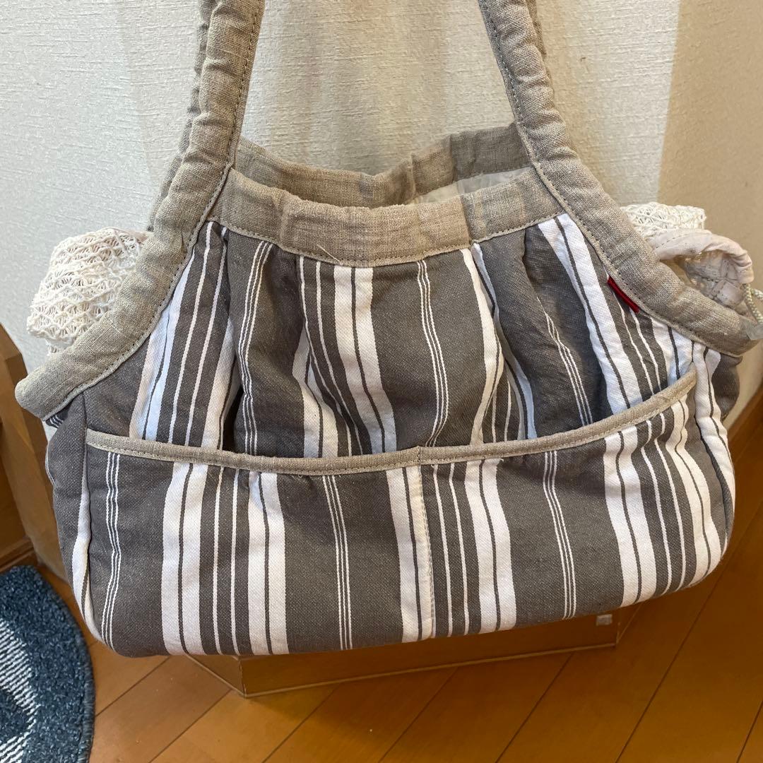 blue-bleu-bleue ブルーブルーブルー ストライプキャリーバック