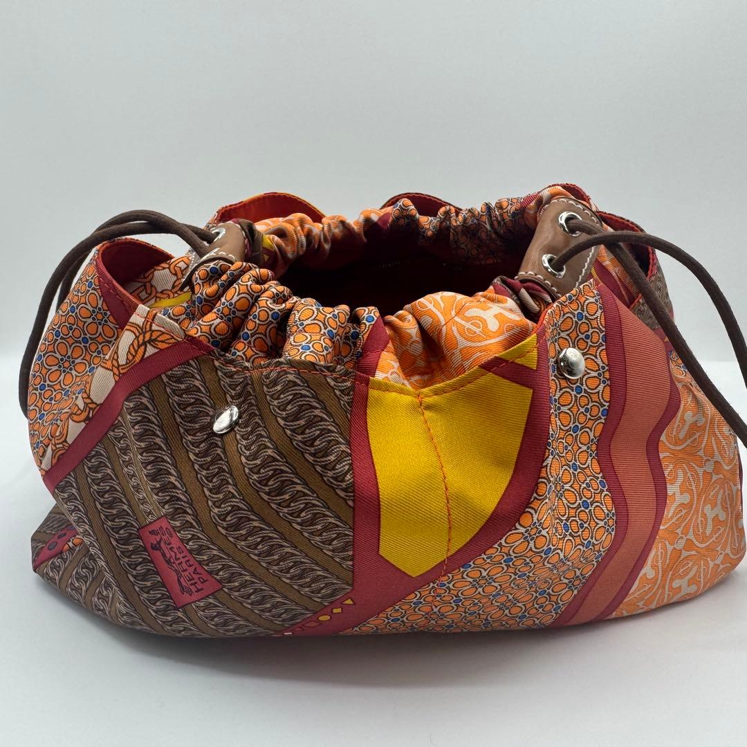 【美品】　エルメス　フールビ　ポーチ　オレンジ