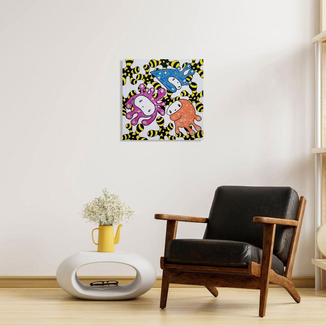 ★鈴木哲也★S12(606×606mm)アクリル原画1点物★送料無料#0082