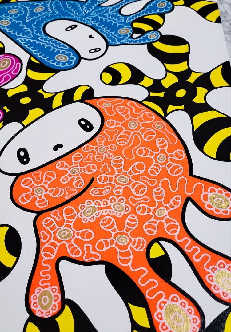 ★鈴木哲也★S12(606×606mm)アクリル原画1点物★送料無料#0082