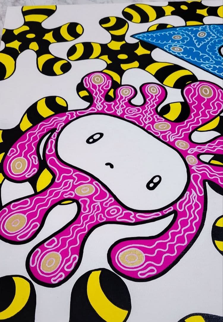 ★鈴木哲也★S12(606×606mm)アクリル原画1点物★送料無料#0082