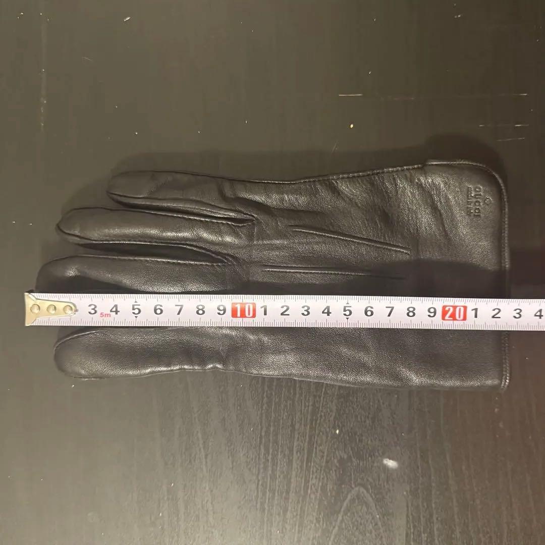 小物 Gucci Genuine Leather Gloves Black