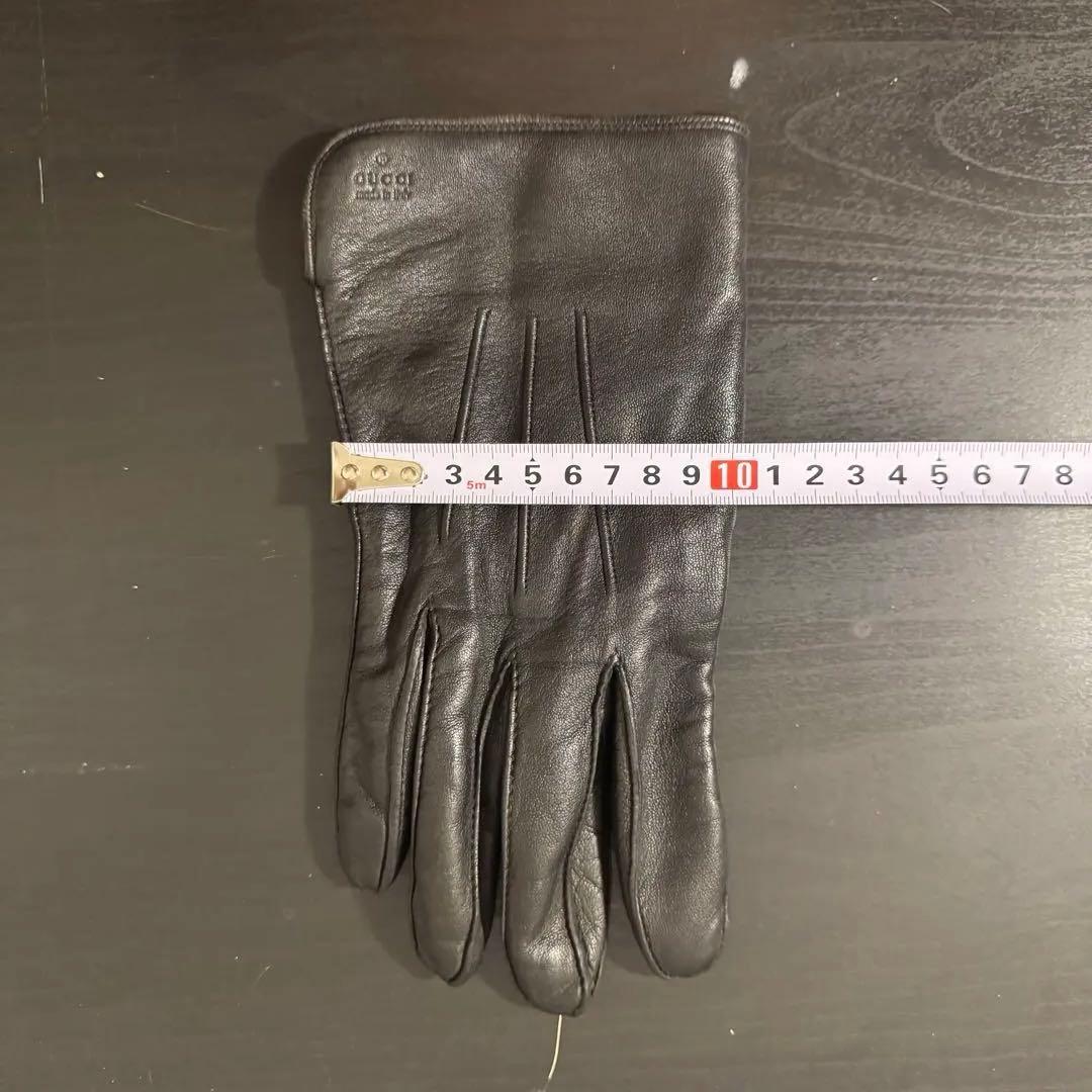 小物 Gucci Genuine Leather Gloves Black