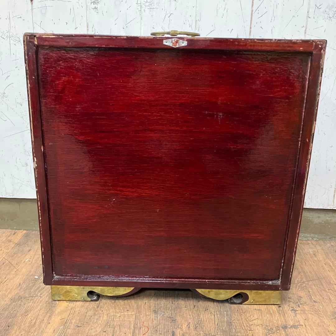 A-3 中国美術 薬箪笥風 小型箪笥 チェスト 抽斗8杯 飾台 道具箱 骨董品