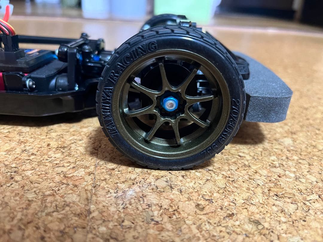 タミヤ TT02 シャーシ メカ付 リポバッテリー付 未走行GT-Rボディ付