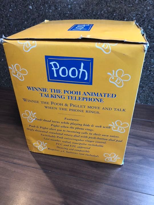 ぬいぐるみ WINNIE POOH ANIMATED TALKING TELEPHONE