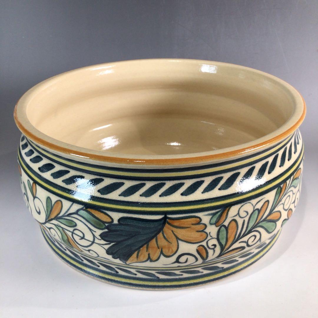 Ｐ１７３　水指　『西尾瑞豊造』『割蓋』『和蘭陀写』『平水指』　共箱　茶道具