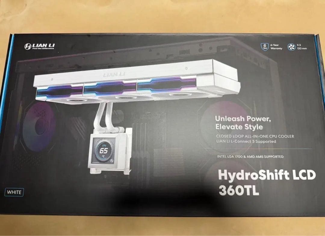 Lian Li HydroShift LCD 360TL ホワイト no fan