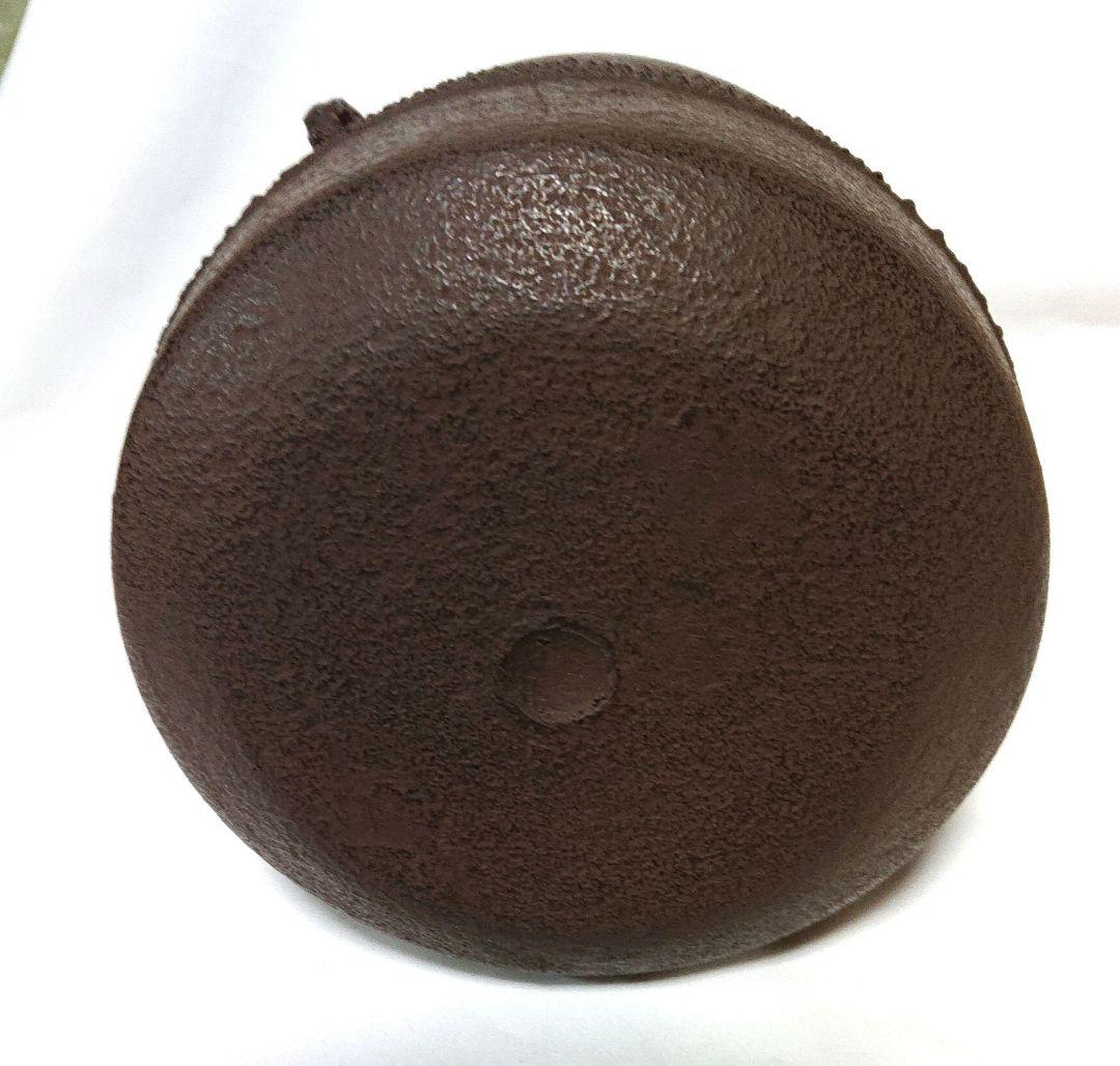 茶道具鉄製 茶釜 凹凸模様 木箱付き