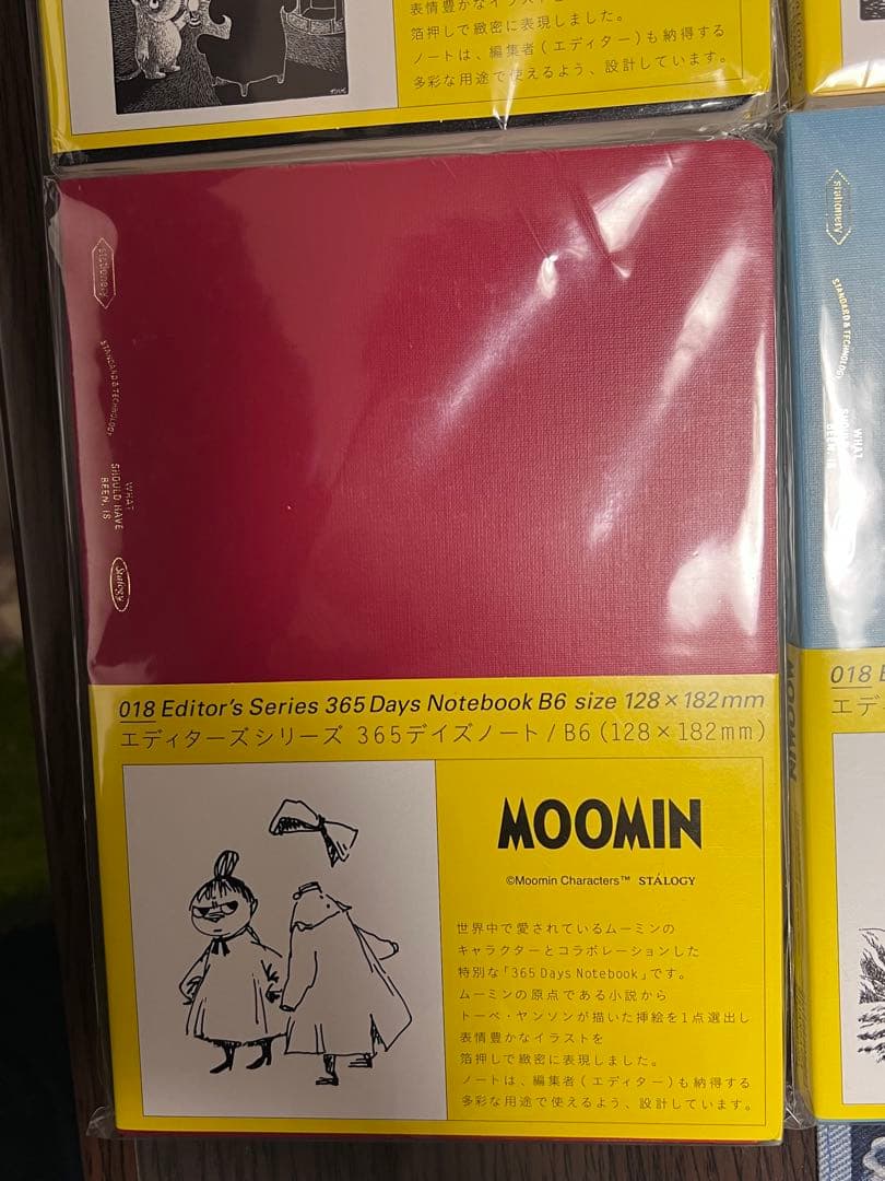 ムーミン　ニトムズ　エディターズシリーズ　365デイズノート　B6 4種セット