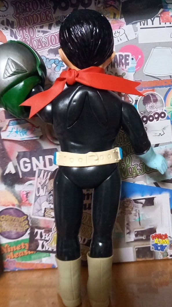 仮面ライダースタンダードソフビ当時物✨昭和レトロ✨胸銀吹き✨