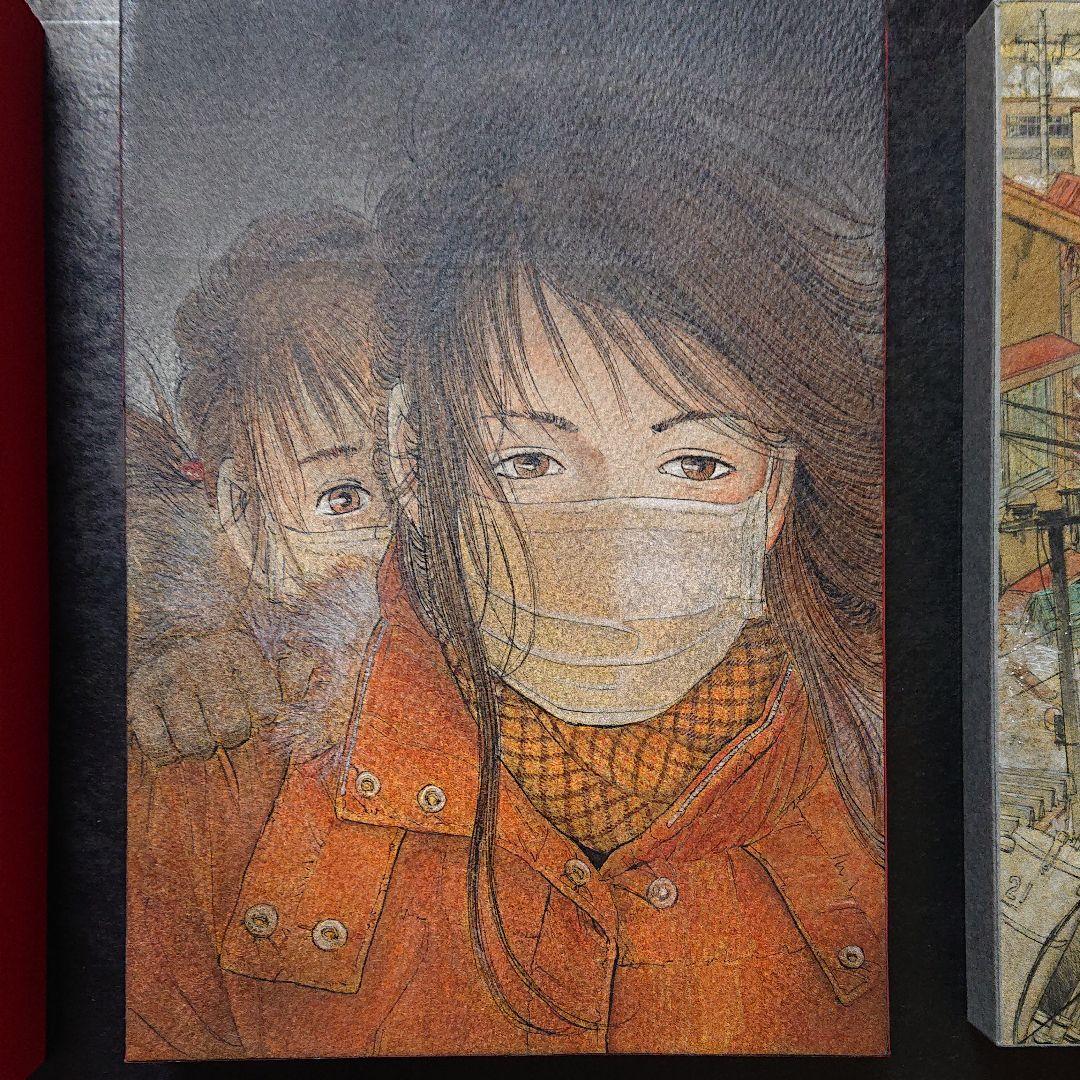 日本画家堤進の平面ポップアート 作品 。ミクストメディア「迷蝶・棺一基」