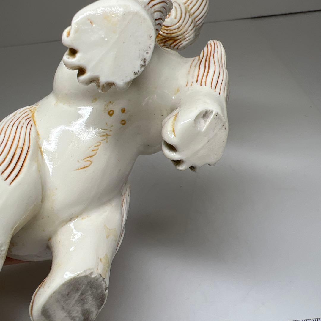 時代　平戸焼　獅子香炉　木箱付　幅約13.5㎝　東Y7-1003⭐︎2Fトヒチサ