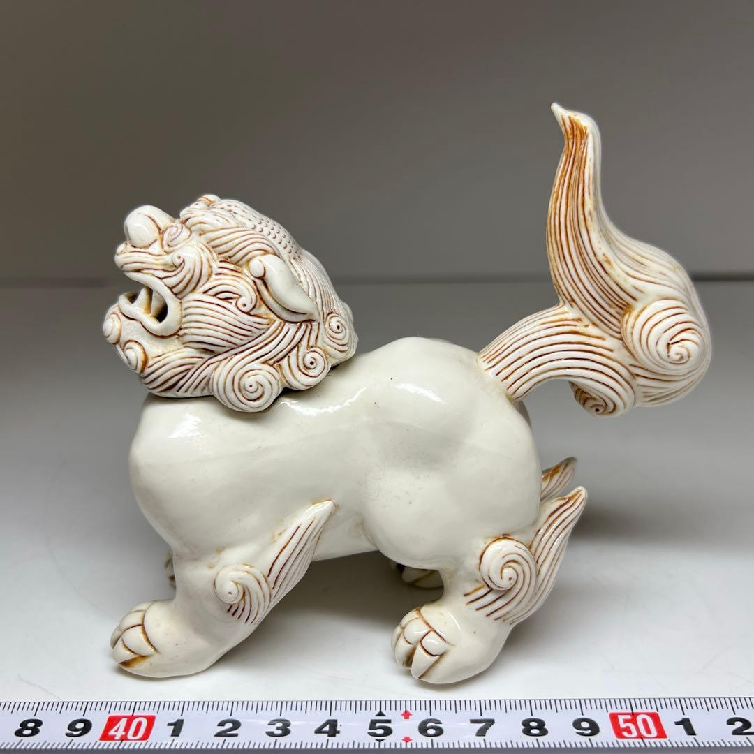 時代　平戸焼　獅子香炉　木箱付　幅約13.5㎝　東Y7-1003⭐︎2Fトヒチサ