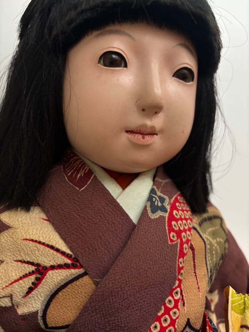 市松人形　音羽　５２cm 在銘　アンティークドール