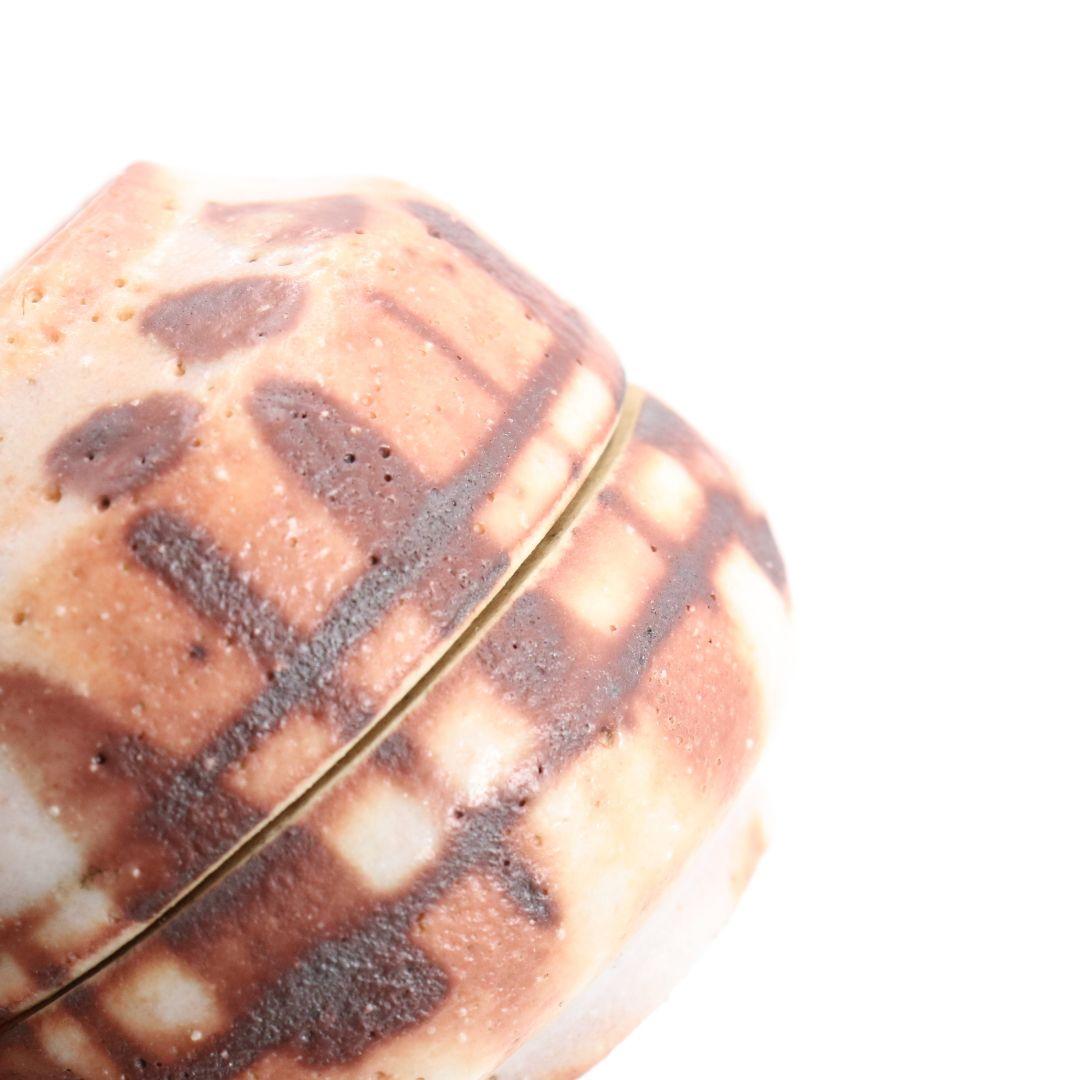 荒川豊蔵作? 絵志野香合 茶道具 志野焼　AZ154　1F14