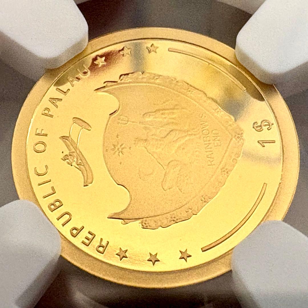 2025年 パラオ 四つ葉のクローバー 1$金貨