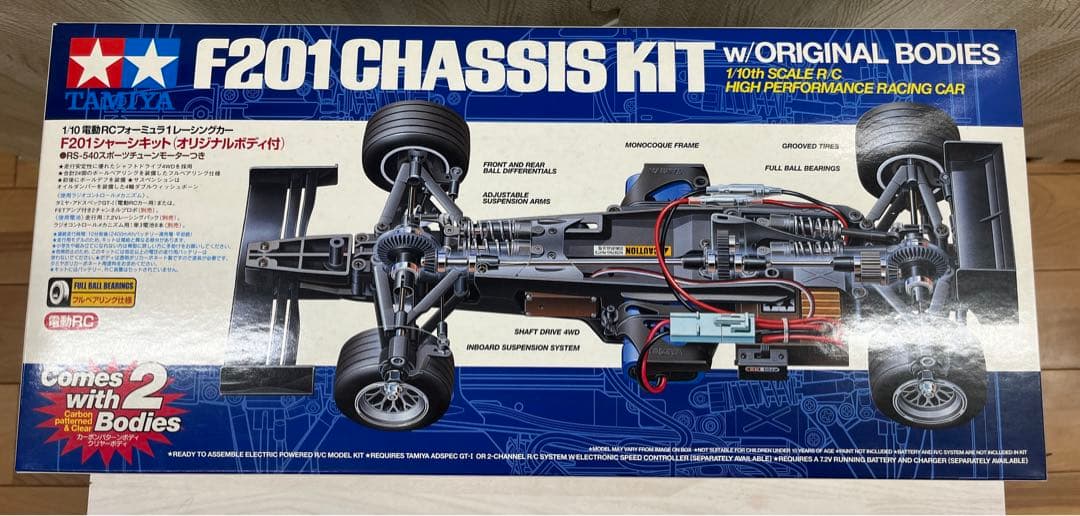 TAMIYA F201 CHASSIS KIT オリジナルボディ付き