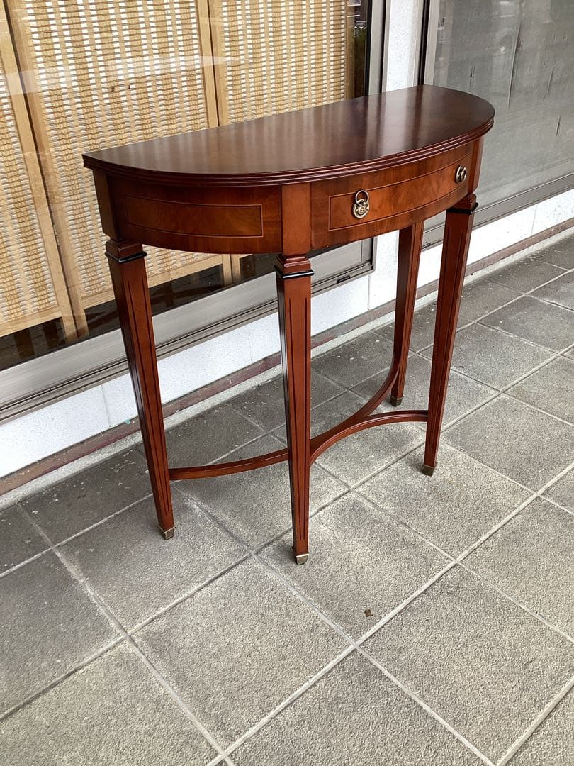 コンソール　テーブル　飾り台　木製　サイドテーブル