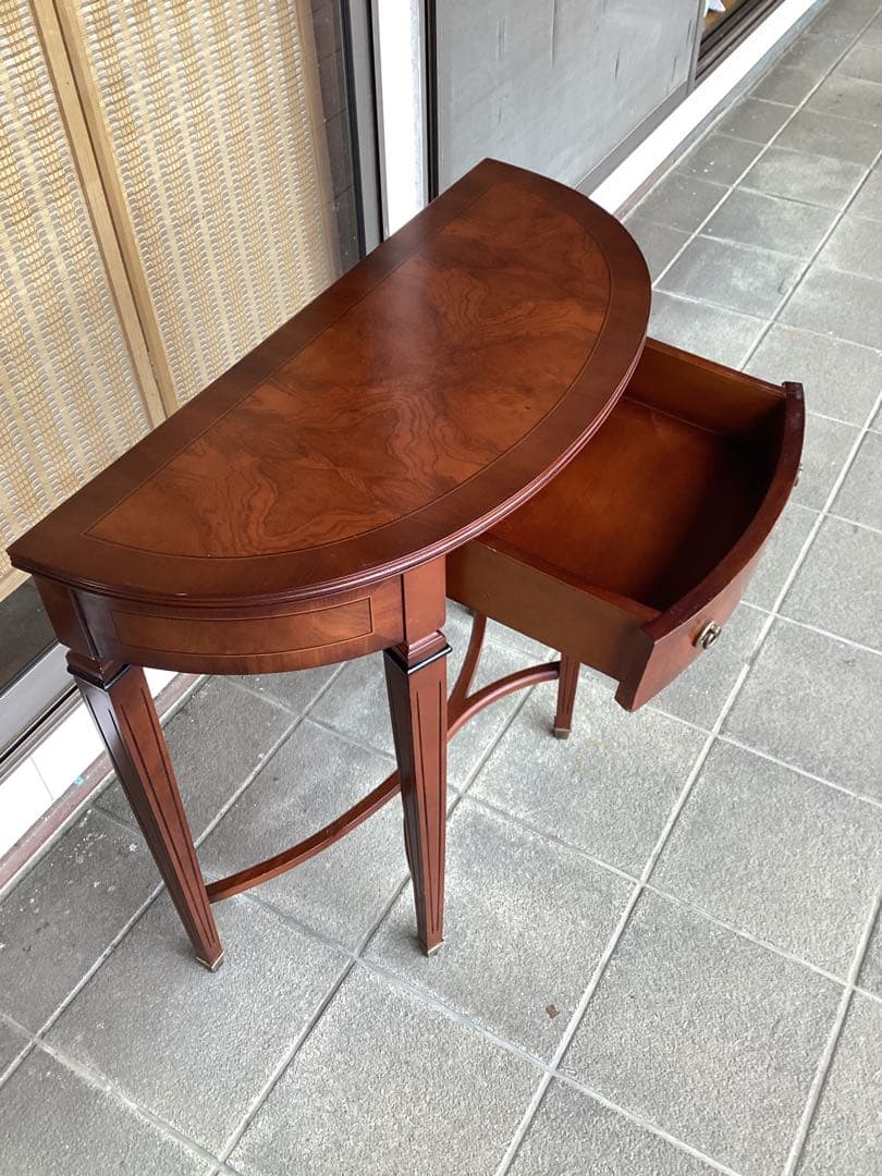 コンソール　テーブル　飾り台　木製　サイドテーブル